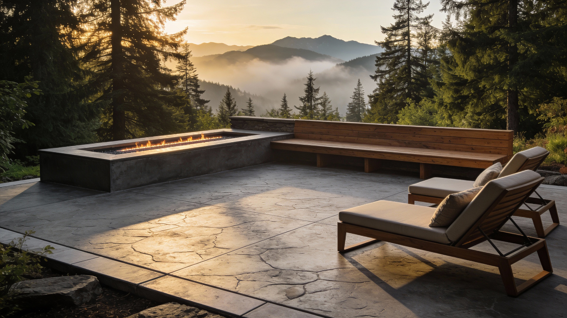 Pacific Home Construction Custom Concrete Patio